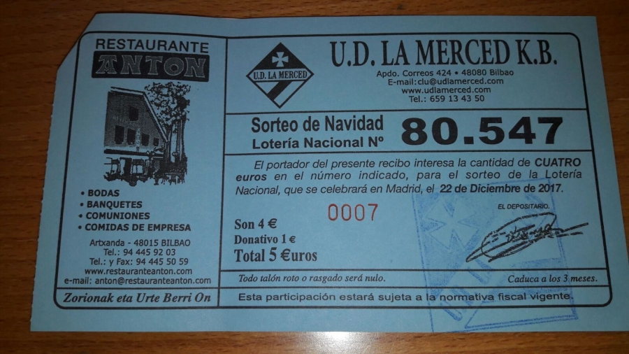 LOTERIA DE NAVIDAD